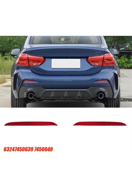 1 Çift Arka Tampon Reflektör Işık Trim 63247450639 7450640 Bmw 1 2 Serisi Için F40 F22 F23 2017-2024 7295421 63147295422 (Yurt Dışından) fiyatları