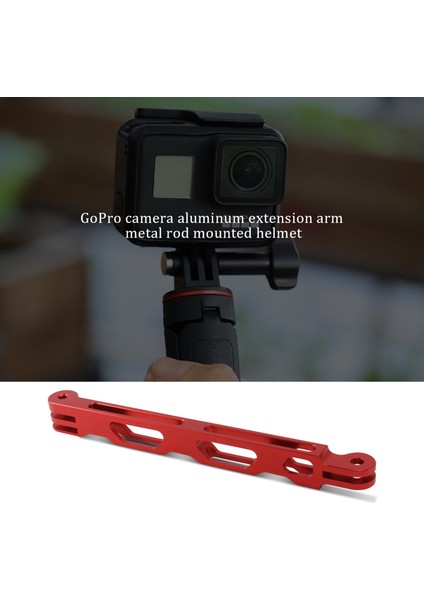 Gopro Hero 2 3 3+ 4 SJ4000 Için Alüminyum Uzatma Kolu Metal Direk Montajlı Kask (Yurt Dışından)