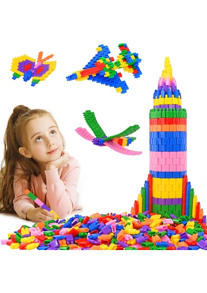 Mybebish 224 Lü Stem Eğitici Oyuncak Montessori Zeka Oyunu Zeka Yapı Blokları Öğretici Bultak Seti