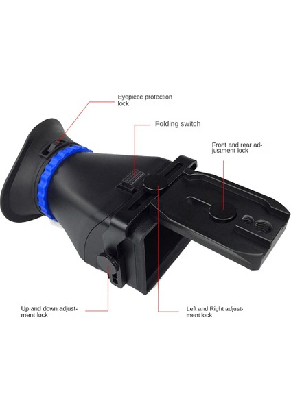 Evrensel 3,0x LCD Vizör 3 Inç 3,2 Inç Çevirmeli LCD Ekran 3 Büyütme Vizör (Yurt Dışından) fiyatları