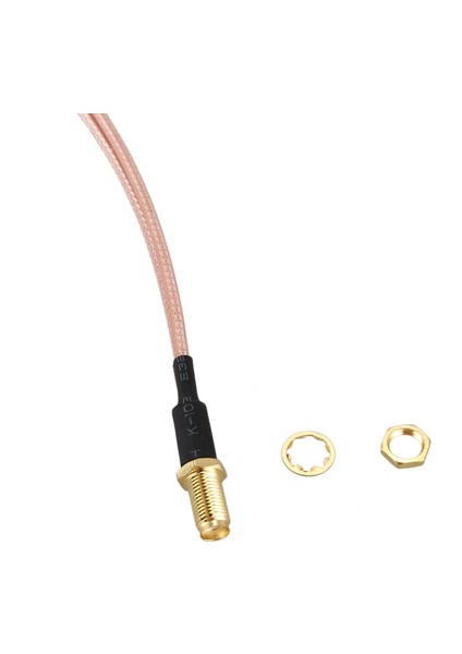 Sma Dişi - Y Tipi 2 x Ts9 Erkek / Crc9 Erkek Konnektör Ayırıcı Birleştirici Pigtail Kablo Rg 316 30 cm Altın (Yurt Dışından)