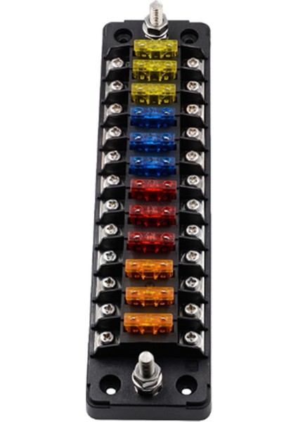 32V 75A Araba Tekne Sigorta Kutusu Braketi 12 Yollu Sigorta Röle Kutusu Kapaklı Arabalar, Tekneler, Kamyonlar, Römorkörler Için Aksesuarlar (Yurt Dışından)