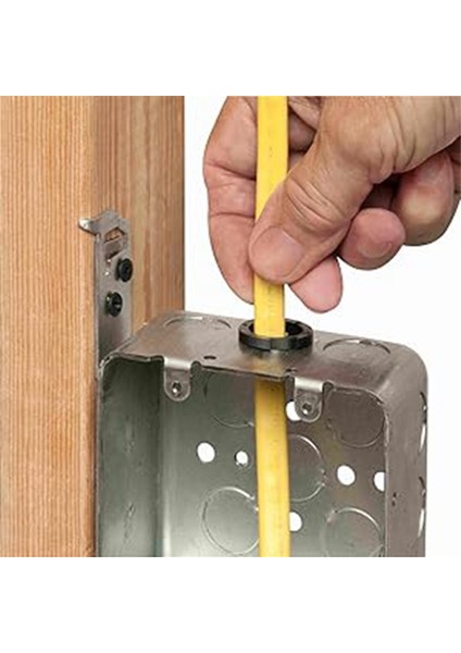 3/8-1/2ın, Push-Fit Toplu Konnektör Nm Kablo Konnektörü Elektrik Borusu Bağlantı Parçası 1/2ın Knockout Deliğine Uygun, 120 Adet, Siyah (Yurt Dışından) indirimleri