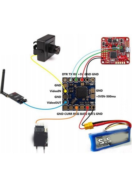 Fpv Minimosd Minim Mini Osd Ekran Görüntüsü ile CC3D NAZE32 F3 F4 Uçuş Kontrol Cihazı Için Kv Takım Modu (Yurt Dışından) fırsatları