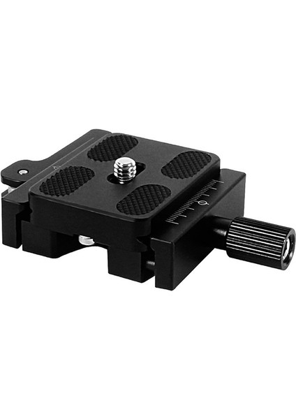 Çift Kilit Montaj Plakası Kelepçesi Hızlı Bırakma Plakası Kelepçe Ayarlanabilir Topuzu Adaptörü Arca Swiss Tripod Topu Kafa QJ06S (Yurt Dışından)