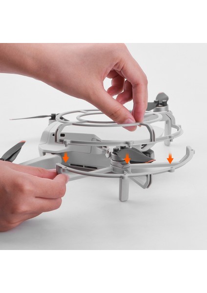 Tamamen ve Yarım Kapalı Pervane Koruyucusu Mini 2/mavic Mini/mini Se Drone Pervane Koruma Sahne Kanat Fan Kapağı (Yurt Dışından)