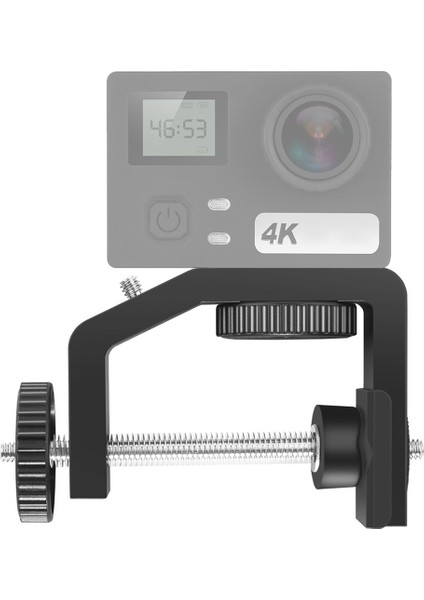 Puluz Ağır Hizmet Tipi C Kelepçeli Kamera Kelepçesi Montajı 1/4 Inç Vida ile Gopro Hero9 / Djı Osmo Aksiyon ve Diğer Aksiyon Kameraları Için (Yurt Dışından)