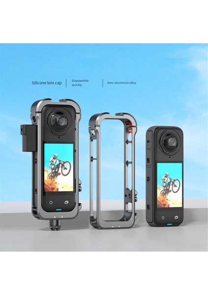 INSTA360 X4 Metal Çerçeve, Spor Kamerası Kafes Genişleme Braketi Sabitleme Klipsi, Yatay Çekim Aksesuarları (Yurt Dışından) fiyatları