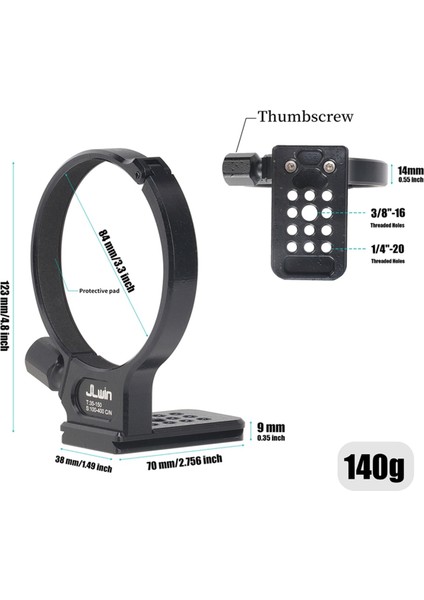 Jlwin Tenglong 35-150MM Lens Sigma 100-400MM Çok Işlevli Kullanışlı Taşınabilir Lens Tripod Halkası (Yurt Dışından) indirimleri