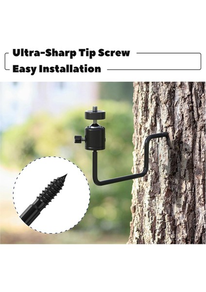 Trail Kamera Ağaç Montajı: 1/4 Inç Vida ile 360 Derece Ayarlanabilir Oyun Kamerası Montajı, Kolay Kurulum 2 Paket (Yurt Dışından) modelleri