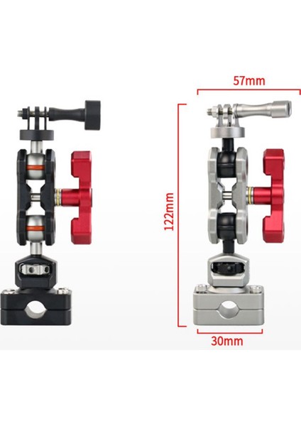 Video Kayıt Aracı Dayanıklı Ayarlanabilir Açı Iç Kamera Tutucu G09 Kamera Aksesuarı Kafalık Montajı, Siyah (Yurt Dışından)