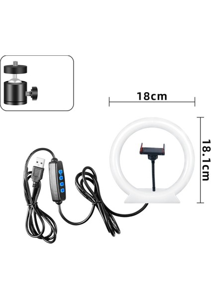 18CM LED Halka Işık ile 46CM Tripod Kısılabilir Halka Işık Makyaj Video Için Canlı Işık Jant Selfie Halka Dolgu Işığı (Yurt Dışından) modelleri