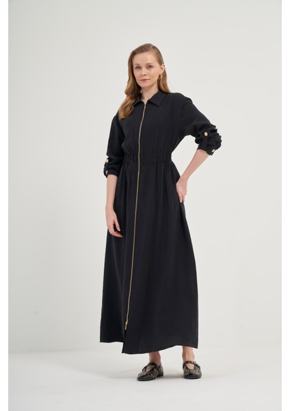 Kadın Modal Elbise Siyah 31033