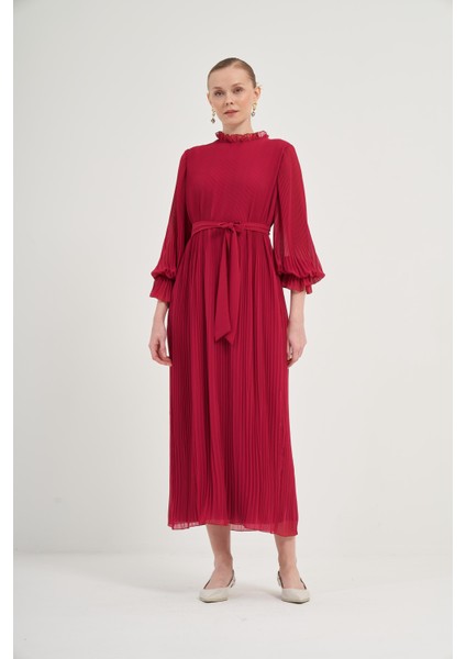 Kadın Plise Şifon Elbise ARGUVAN 31019 indirimleri