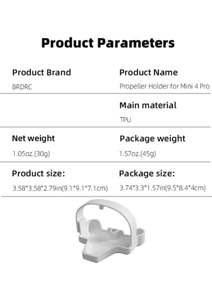 Djı Mini 4 Pro Pervaneleri Için Brdrc Pervane Tutucusu Sabitleyici Pervaneler Sabit Koruyucu Pervane Kanatları Kayış Montaj Koruyucusu Iha Parçası (Yurt Dışından) indirimleri