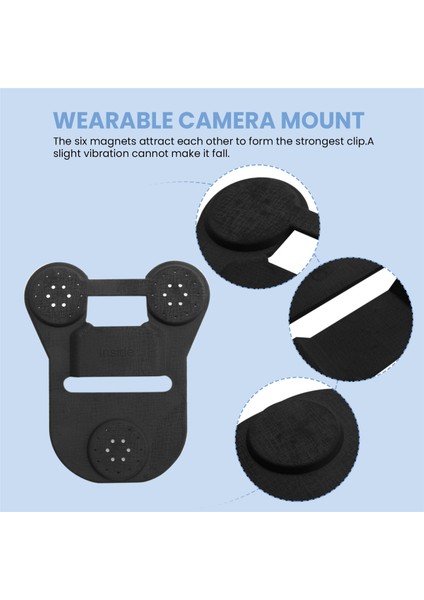Vücut Kamerası Manyetik Montaj Parçası, Evrensel Manyetik Montaj Tutucu, Evrensel Tüm Marka Giyilebilir Hukuk Vücut Kameraları Için (Yurt Dışından) indirimleri