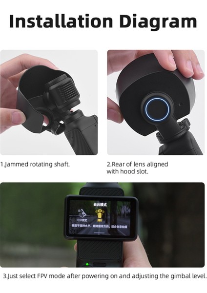 Djı Osmo Pocket 3 Sabitleyici Güneşlik Lens Kapağı Saklama Plakası Koruyucu Aksesuarlar (Yurt Dışından) modelleri