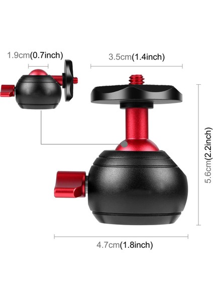 360 Derece Panoramik Metal Tripod Top Kafa Adaptörü 1/4 Inç Tutucu Montajı Dslr Kameralar Tripod Kafaları Için (Yurt Dışından) fiyatları