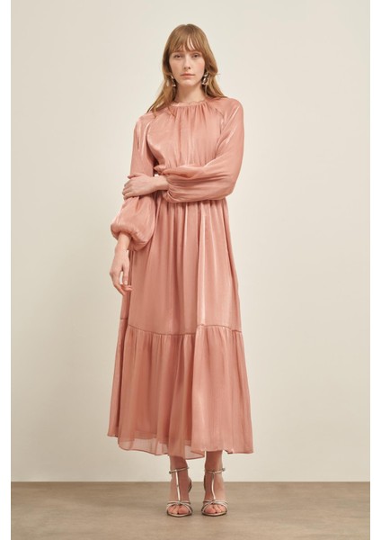 Kadın Ornagze Elbise Gül 31018 modelleri