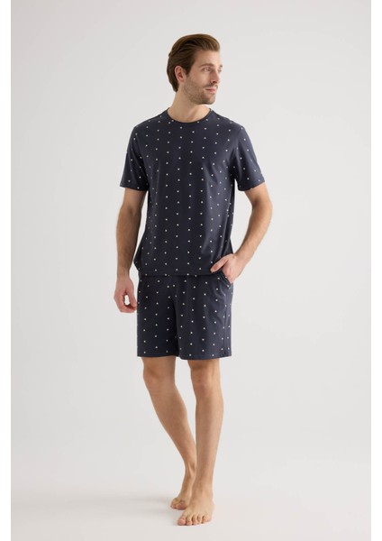 Erkek Pamuklu Kısa Kollu Şortlu Pijama Takımı fiyatları