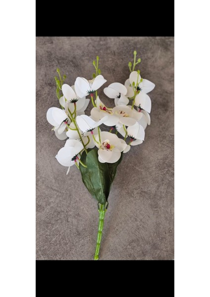 45 cm Yapay Islak Orkide Dekorasyon Beyaz Orkide Demeti fiyatları
