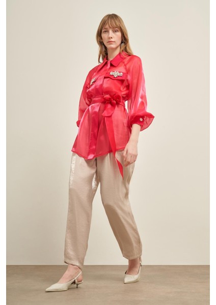 Kadın Organze Kap Fuşya 31022 modelleri