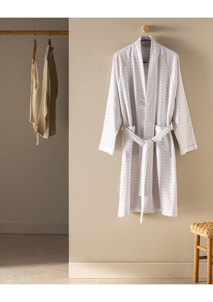 Margion Kimono Pamuklu Unisex Bornoz - Renkli