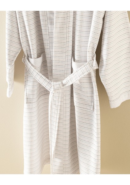 Margion Kimono Pamuklu Unisex Bornoz - Renkli
