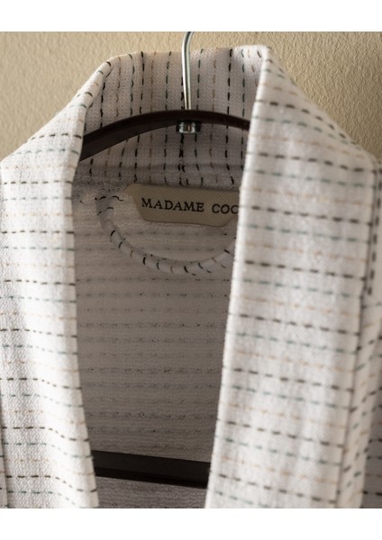 Margion Kimono Pamuklu Unisex Bornoz - Renkli