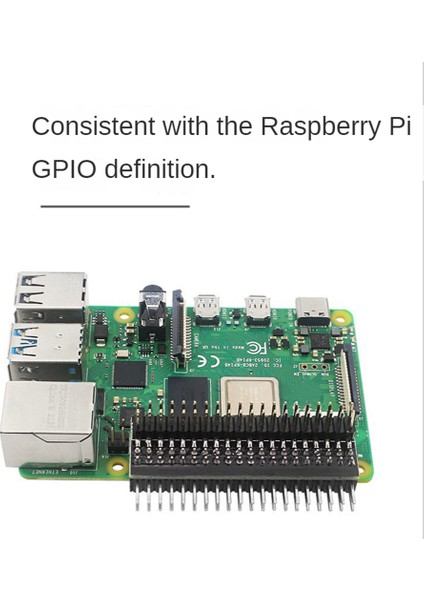 Raspberry Pi 4b / 3b+ / 3b / Zero W / Zero Çift Erkek Başlık Çift Sıra Düz Gpıo Başlığı Için 1 Adet Gpıo Kenar Uzantısı (Yurt Dışından)