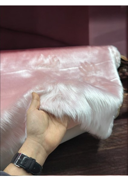 Ymf Peluş Kumaş Uzun Tüylü Pudra Brisa 100X150CM Ev Tekstili fiyatları