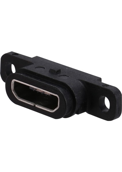 10 Adet Mikro-Usb 5pin Şarj Jakı Soketi Dock Bağlantı Noktası 5p IP67 Su Geçirmez Dişi Konnektör Vida Deliği ile (Yurt Dışından)