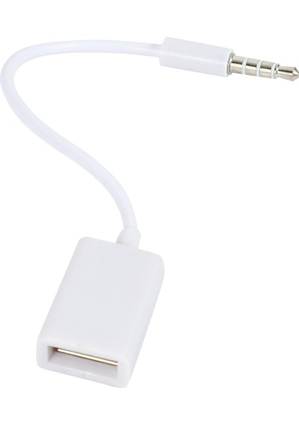 3.5mm Erkek Aux Ses Fişi Jakı USB 2.0 Dişi Dönüştürücü Kablosu Kablosu Araba Mp3 (Yurt Dışından)