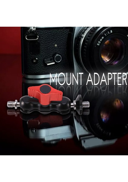 Sihirli 1/4 Inç Kelepçe Çift Bilyalı Kafa Kol Montaj Adaptörü Dslr Kamera LCD Monitör Için (Yurt Dışından) fırsatları