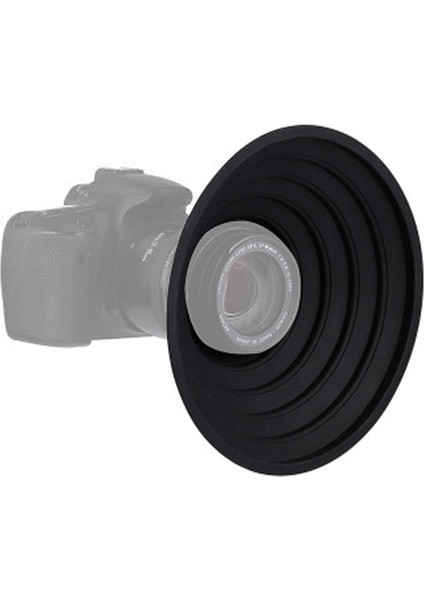 Mini Slr Dslr Canon Lens Kapağı Anti-Cam Yansıtıcı Silikon Lens Kapağı Katlanabilir Yumuşak Kapak 50-70MM (Yurt Dışından)
