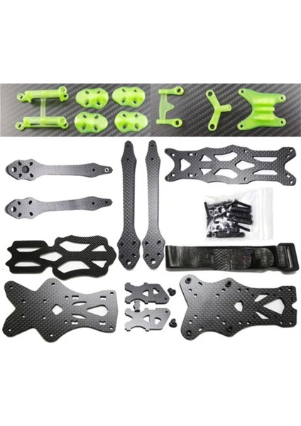 Dc(O3) 5 Inç 225MM Karbon Fiber Fpv Drone Çerçeve Kiti Djı O3 Vtx Pervaneleri, F3/f4/f7 Fc, 22/23 Motor(B) ile Uyumlu (Yurt Dışından)