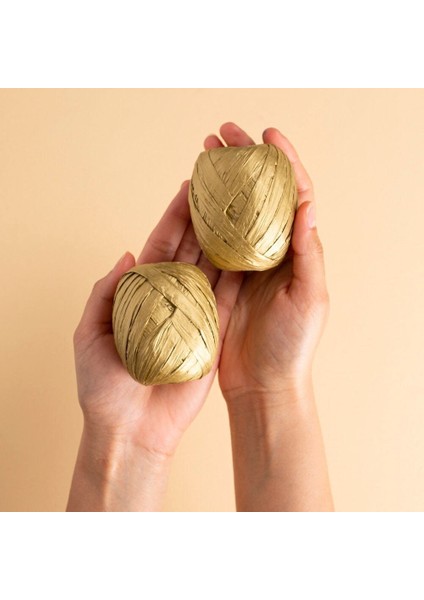 Natural Raffia 30 gr Gümüş Kağıt İp modelleri