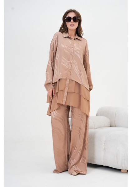 Kadın Jakar Takım Beige 30876 fiyatları