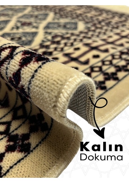 Klasik Desenli Kadife Seccade
