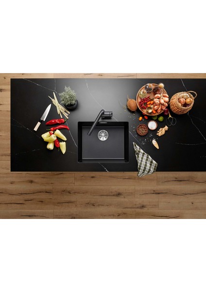 527353-BLANCO Subline 500 - U Granit Eviye Volcano Gri fırsatları
