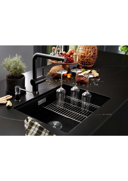 527353-BLANCO Subline 500 - U Granit Eviye Volcano Gri indirimleri