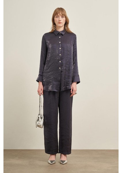 Kadın Parlak Modal Takım Lacivert 31002 fiyatları