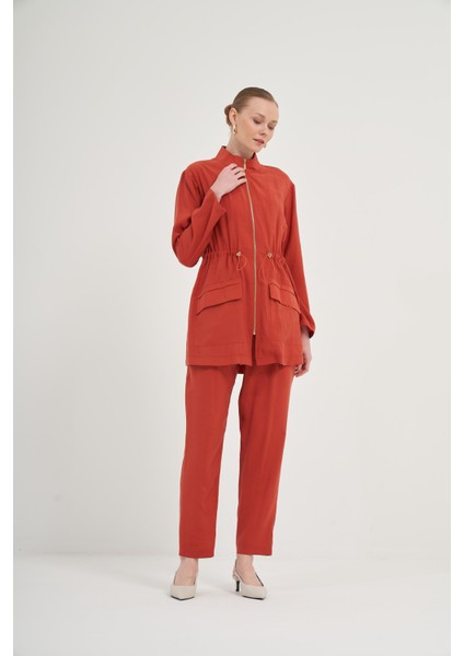 Kadın Modal Pantolonlu Takım Bakır 31012