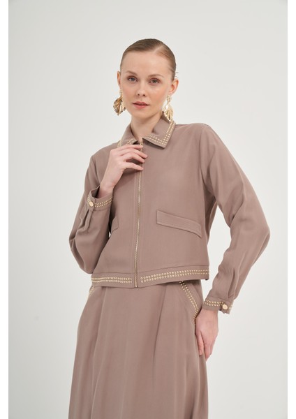 Kadın Etekli Takım Vizon 31049 indirimleri