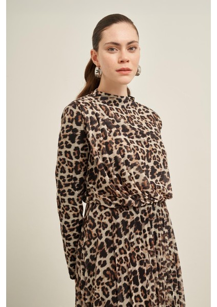 Kadın Leopar Elbise LEOPAR 31013