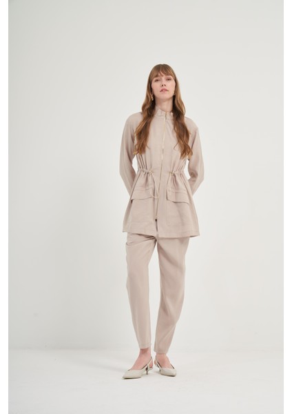 Kadın Modal Pantolonlu Takım Taş 31012