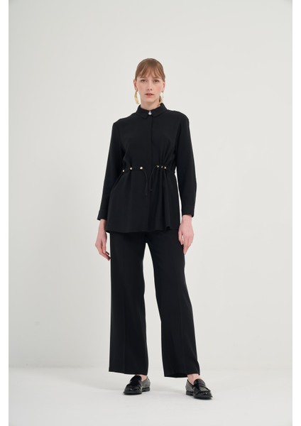 Kadın Pantolonlu Takım Siyah 31031