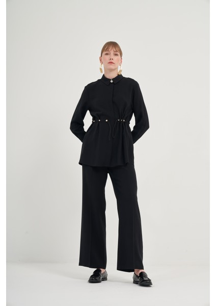 Kadın Pantolonlu Takım Siyah 31031 fiyatları