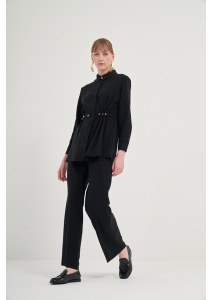 Kadın Pantolonlu Takım Siyah 31031 modelleri