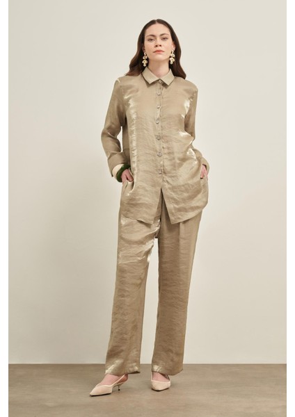 Kadın Parlak Modal Takım Çağla 31002 indirimleri